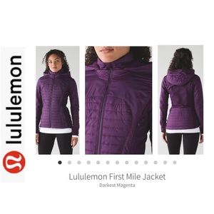Lululemon First Mile Jacket. Dk Purple. Sz 8